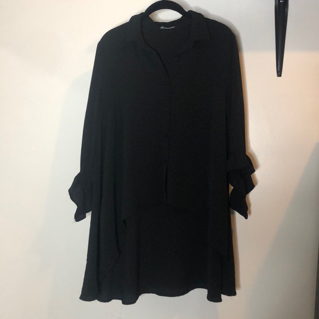 Gothic Style Button Down Blouse